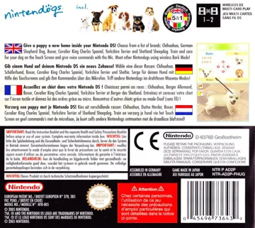 Nintendogs - Chihuahua & Chingudeul (Korea) box cover back